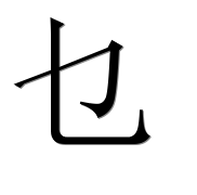 Китайский иероглиф 乜