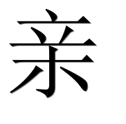 Китайский иероглиф 亲