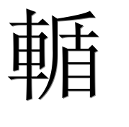 Китайский иероглиф 輴