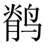 Китайский иероглиф 鹡 Китайский иероглиф 鹡
